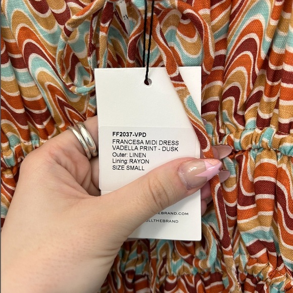 NWT Faithful the Brand Francesca Midi Dress - Picture 6 of 7